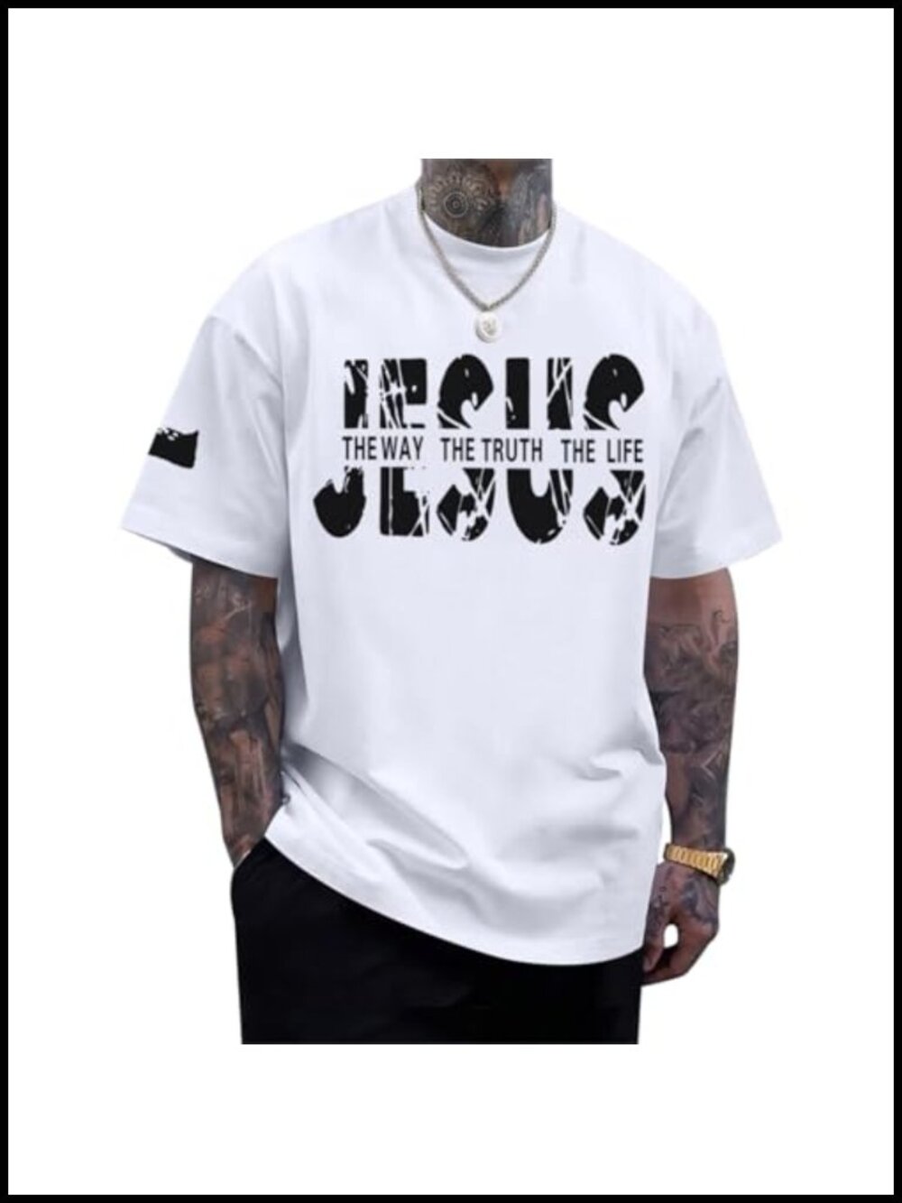 Men's Christian Faith Graphic T-Shirt Cotton Blend Crew Neck Short Sleeve